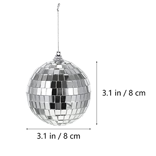 jojofuny 3 Pcs Disco Espelho Bola Esfera Bola Ornamentos Festa Fundo Globo Foto Adereços Redondo Pen
