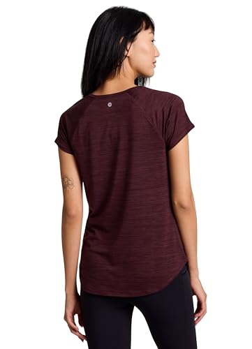 RBX Active Women's Athletic Quick Dry Space Dye Short Sleeve Yoga T-Shirt2