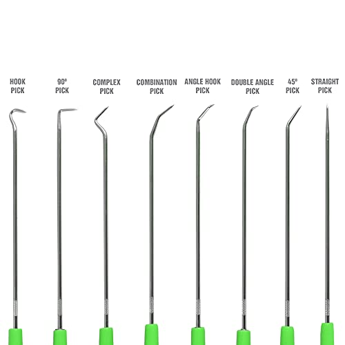 Image of OEMTOOLS 26526 8-Pc Hook and Pick Set for Wires, Fuses, Hoses, & inchO inch Rings