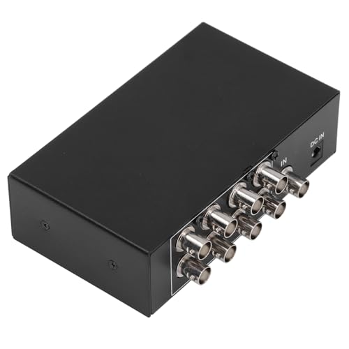 Cosa otterrai: questo kit contiene splitter BNC a 8 porte, adattatore di alimentazione, manuale utente. Il design resistente all'usura e alla pressione garantisce 'efficiente dissipazione del calore, migliorando le prestazioni e prolungando la durata.