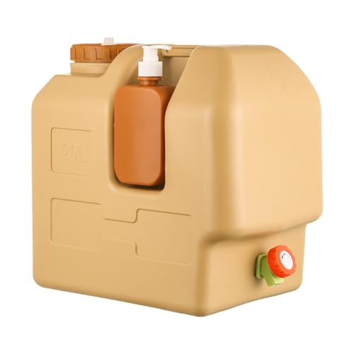 Dispensador de agua multifuncional de 20 litros para actividades al aire libre como senderismo y camping de emergencias con grifo