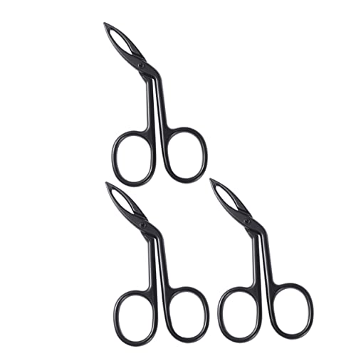 DECOMELODY 3 Piezas Pinzas De Clip Para Cejas Agarre 3 Chica Herramienta De Cejas Tijeras Para El Pelo De La Nariz Pinzas Para El Pelo De Cejas Herramientas De Eliminación De Cejas