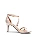 DREAM PAIRS Women's Fashion Stilettos Open Toe Pump Heel Sandals,Size 10,Champagne-Satin,GIGI