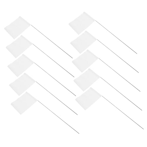 Banderas de PVC Toddmomy con estacas de acero para marcar