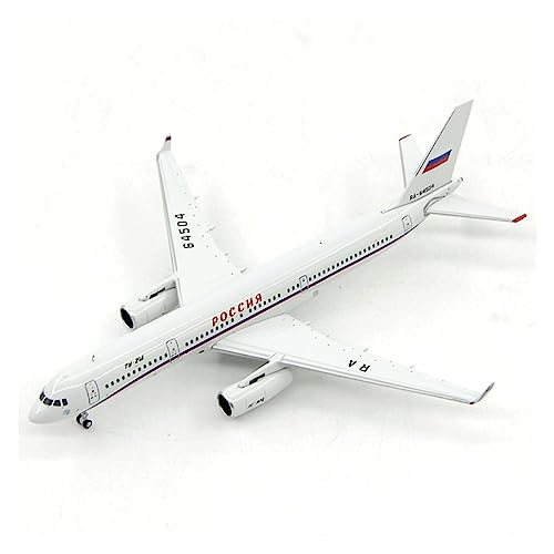 Modelo de avión TU-214 Aeroflot a escala 1/400 en aleación fundida de gran realismo coleccionista