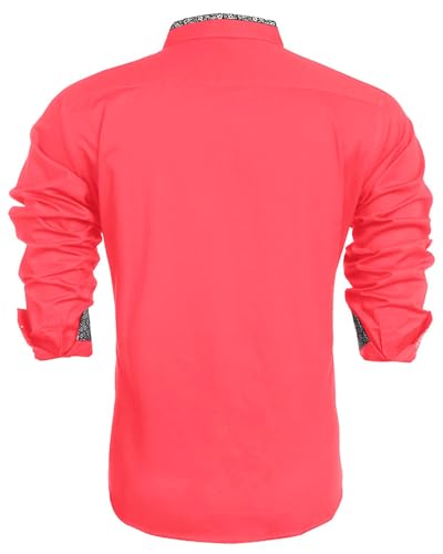 Image of Mens Shirt | Black Cotton Blend Casual | Regular Fit | Full Sleeve | Printed Spread Collar | Solid Plain Style | Summer Office Wear | Stylish Shirt for Men
