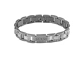  Guess Hero Bracelet Homme Acier PVD Gris/Noir UMB20008