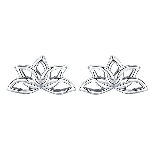 Boucle d'oreille fleur de lotus pour femmes élégantes en quête de style