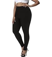 Gboomo Womens Plus Size Skinny Pants Stretchy Pull On Slim Fit High Waisted Casual Pant with Pockets