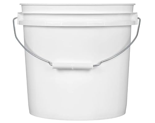 House Naturals 2 Gallon Food Grade, BPA Free, Made in USA Bucket with Screw On Lid (Pack of 3) - Thumbnail 2