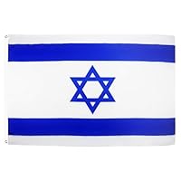 AZ FLAG - Flagge Israel - 90x60 cm - Israelische Fahne 100% Polyester mit Messing-Ösen - 50g
