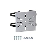 Heptus 【場所を選ばず簡単取付】 取付金具 防犯カメラ ソーラーライト 円柱 3点留め対応 結束バンド