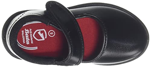 Image of Bata Girls NOVA Ballerina School Shoes Black, (1116489), 10