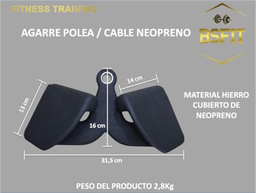 Set de 7 agarres ergonómicos de neopreno premium para polea y remo 2