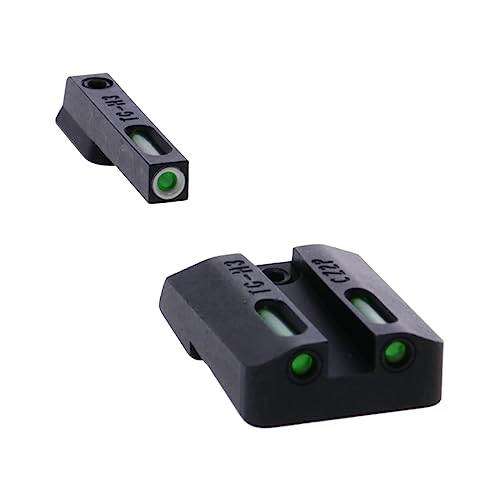 Image of TRUGLO TFX Handgun Sight | Durable Shock-Resistant Compact Brightly Glowing Tritium & Fiber-Optic Xtreme Day /Night Sight for Handguns