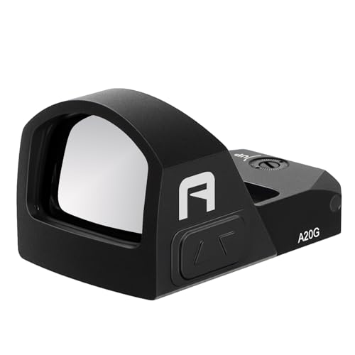 GOWUTAR A20 Green Dot Sight for RMR Footprint 2 MOA Shake Awake Reflex Sight Pistol Optic Rifle Scope with Picatinny Mount