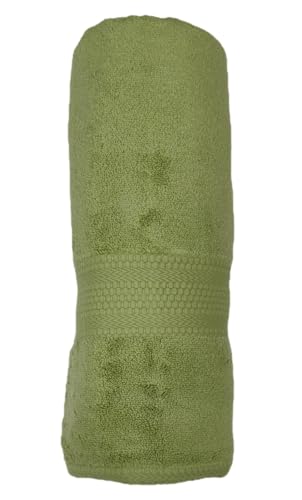 Image of Bombay Dyeing Ultra Large Bath Towel - 650 GSM Extra Soft 100% Cotton, Bottle Green (75x150 cm)