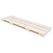 Estante DL palet FSC 80X23.5 cm blanquecino