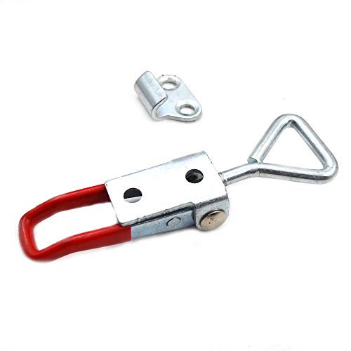 HauSun 10 Stück Spannverschluss Hebelverschluss Kappenschloss Kistenverschluss Schwerlast Handwerkzeug Schnellspanner Haltekapazität Türriegel Eckbefestigung Klein Kniehebelspanner Latch Button Toggle - Image 6