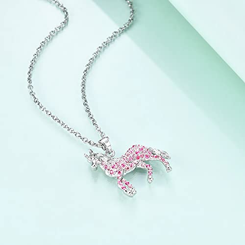 luomart Girls Horse Necklace Gifts for Women,Animal Horses Pendant Necklaces Jewelry for Women3