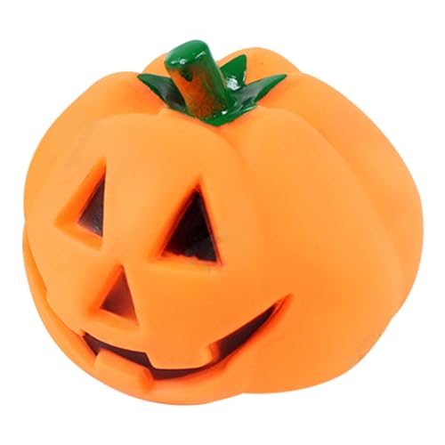 Generisch Kürbis quietschendes Hundespielzeug | Halloween- Kürbis- Squeeze- Spielzeug- Pet Talking Sound Toys Dauerhaftes Kauspielzeug in Kürbisform für Halloween- Heimdekoration