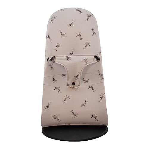 JYOKO Kids Cubre Funda Para Hamaca, Compatible Con BabyBjörn Balance, Balance Soft y Bliss, Uso Sobre La Funda Original (Giraffe, ALGODÓN)