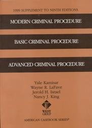 1999 Supplement to Modern Criminal Procedure, B... 0314240500 Book Cover