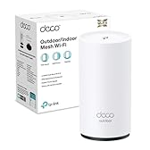 TP-Link Deco X50-Outdoor Router AX3000Mbps Access Point Esterno Mesh WiFi 6 Dual Band, IP65 Resistenza alla Polvere e all'Acqua, Palo e Montaggio a Parete, Alimentazione Poe/AC, Alexa, Uno Copre 230㎡