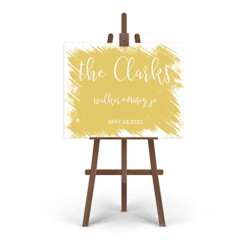 Panneau calligraphie moderne mariage personnalisé pour accueillir vos invités