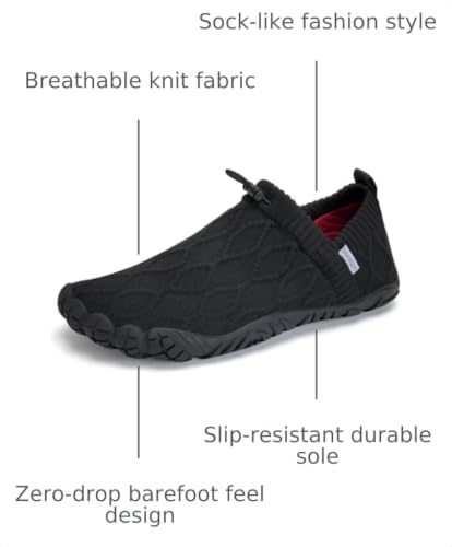 Image of WateLves Barefoot Water Shoes Women Men Minimalist Comfortable Walking Shoes Beach Outdoor Running Sneakers