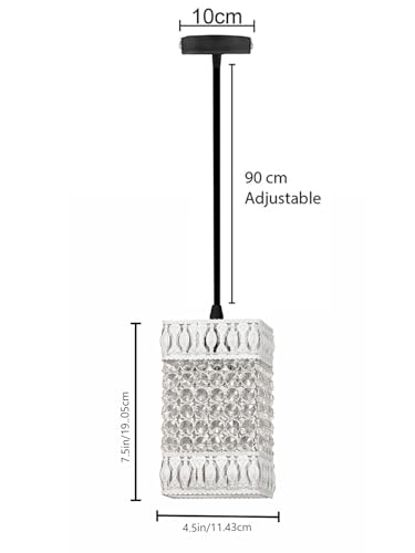 Image of Lotus Crystal Pendant Light Modern Ceiling Fixture, Stylish Home Decor, Warm White, Living Room, Bedroom, Contemporary Design, Decorative Crystal Chandelier (Regal Crystal Tower White)