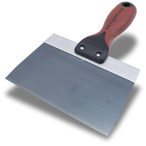 MARSHALLTOWN DuraSoft II Taping Knife, 6 Inch Blue Steel Blade, For Drywall Finishing, 4506D