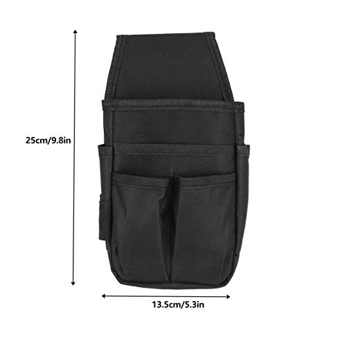 Canvas Tool Pocket, Electrician Tool Waist Bag with Multiple Pockets Hardware Tools Pouch - Image 3
