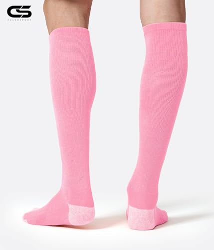 Image of CS CELERSPORT 2 Pack / 3 Pack Baseball Socks for Youth Kids and Adult Softball Soccer Socks Over the Calf Tube Socks