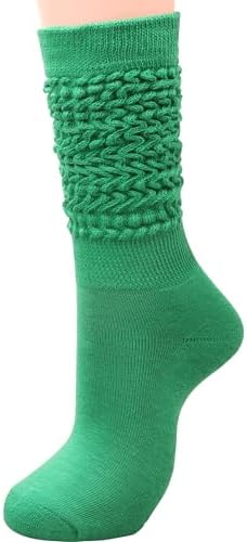 Galsang Women's Slouch socks Women's Knee-High Scrunch Socks for ...