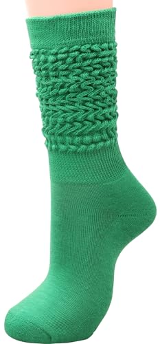 Image of Galsang Women's Slouch socks Women's Knee-High Scrunch Socks for Women,Soft Long Scrunch Boot Socks,#K306