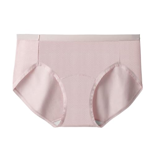 Cocila Bragas Mujer Algodon – De Algodón Suave con Encaje Mujer, Transpirables Sin Cintura Alta, Interior para Alta (Pink, M) Braga Roja Tallas Grandes Ropa Sexy Fajas Reductoras Abdomen Panty