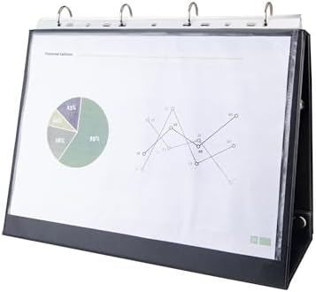 2K Prezantasyon Yatay Üçgen Evrak Klasörü 4 Halkali 250 Yaprak Kapasiteli 24x32,3 cm - Görsel 1