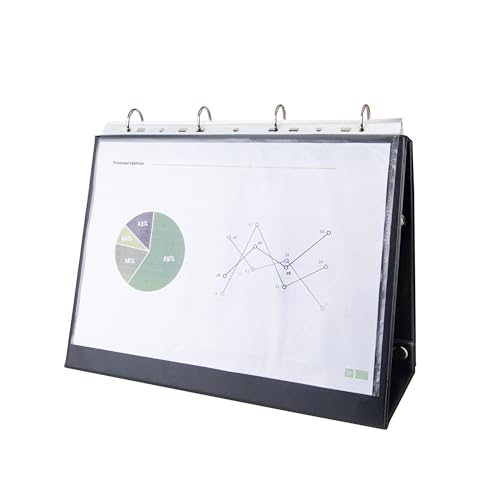 2K Prezantasyon Yatay Üçgen Evrak Klasörü 4 Halkali 250 Yaprak Kapasiteli 24x32,3 cm