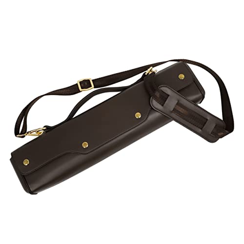 OFFSCH Flute Carrying Case Instrument Storage Bag with Shoulder Strap Durable Protection for Flutes for Musicians Coffee Color