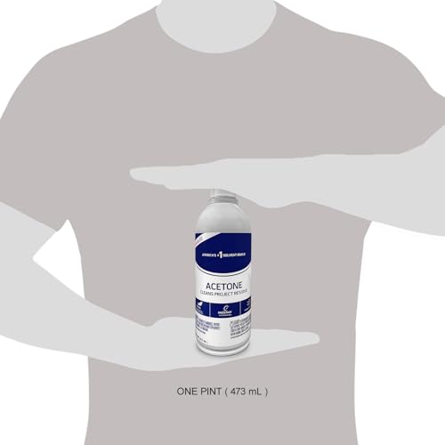 Acetone Pure for Cleaning - Centaurus AZ 100% Pure Acetone – 16Oz - Commercial Acetone - Acetone for Paint Thinning and Degreasing Tools