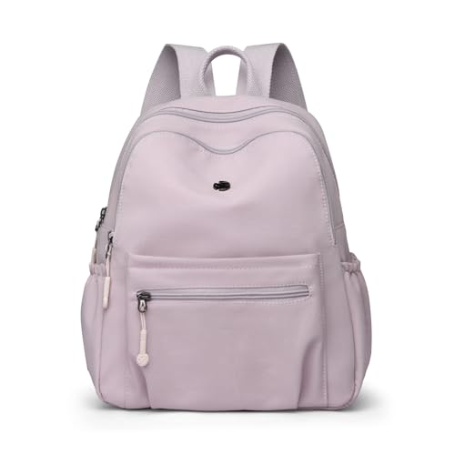 Image of Tanweibago Mini Nylon Women Backpacks,11L Small Ladies backpacks Casual Lightweight Women Shopping Travel Daypack (Z-Lavender)