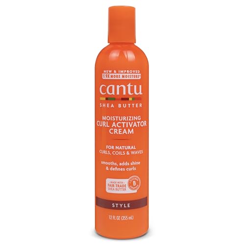 Cantu Shea Butter for Natural Hair Moisturizing Curl Activator Cream, 12 Fl Oz