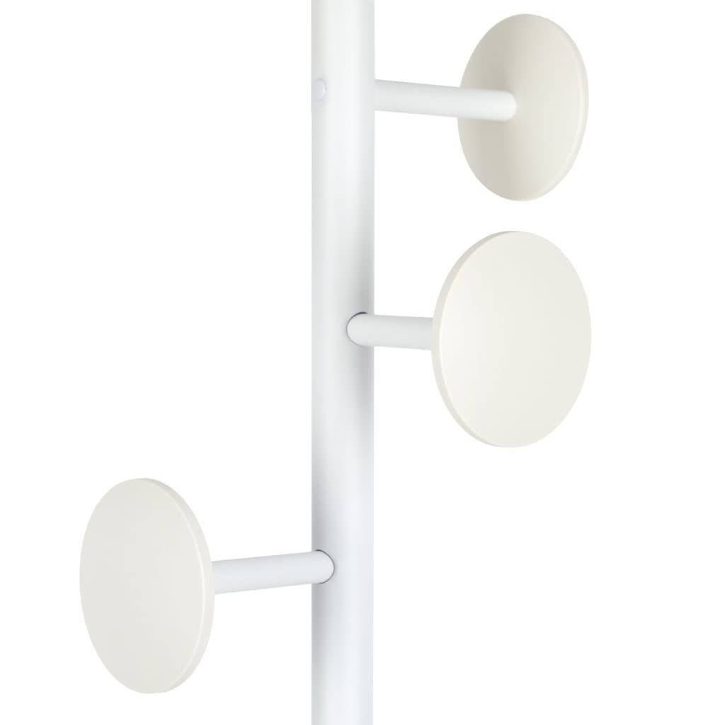 Balvi - Shiitake appendiabiti con 6 ganci. Colore: bianco. Altezza: 174 centimetri. Per appendere tut