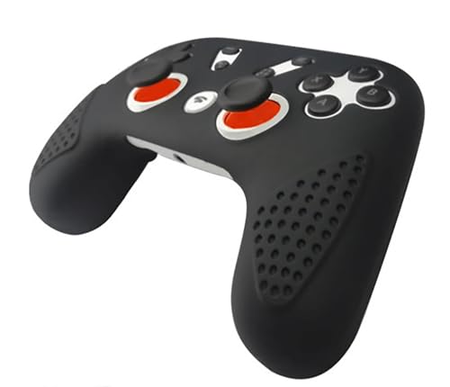 GIOPUEY - GIOPUEY Étuis Compatible avec Google Stadia Premiere Edition, Coque Silicone, Poids léger, Antichoc, Portable - Noir