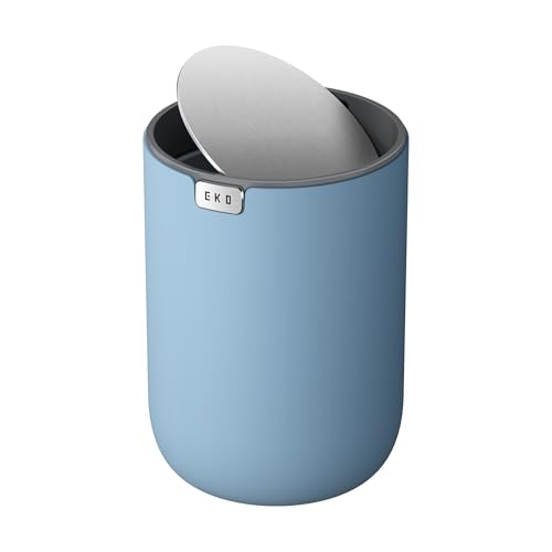 EKO Mini Tischmülleimer mit Schwingdeckel, 1,5 Liter...