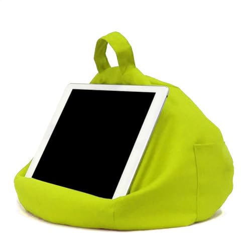 Naqqios Cuscino per tablet con tasche sui fianchi, supporto per tablet con diverse angolazioni di visione, di lettura per telefoni, libri, computer