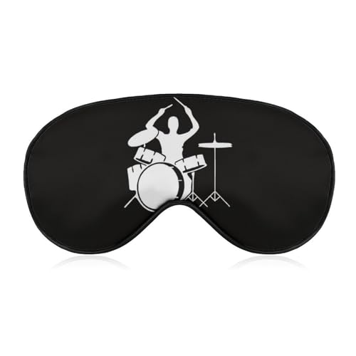 Masque de sommeil pour batteur en textile doux haut de gamme avec sangle