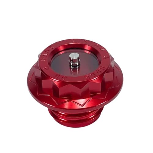 Bouchon de réservoir moto en alu rouge ventilé pour Harley Davidson Touring et Softail
