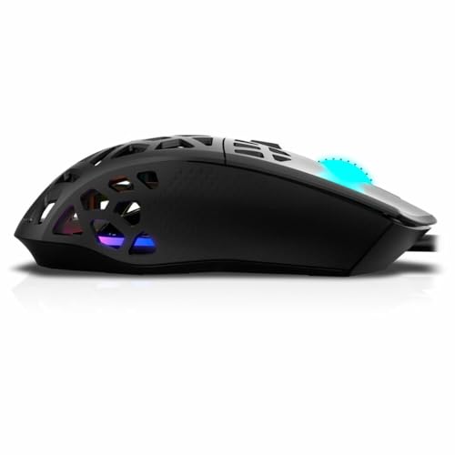 Gaming - Mouse RGB, corpo con pannelli leggeri e robusti, sensore ottico, 6 livelli, 1200 DPI, software programmabile, nero - Mouse gaming - Immagine 4